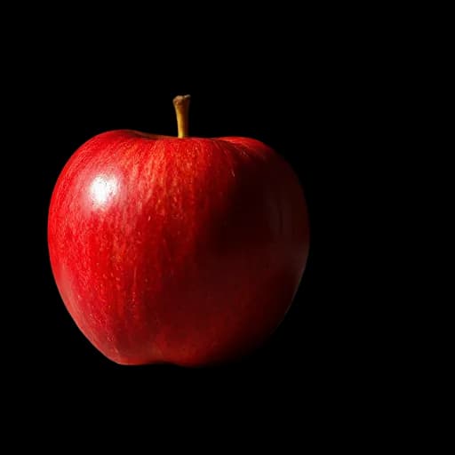 Same apple with the background removed