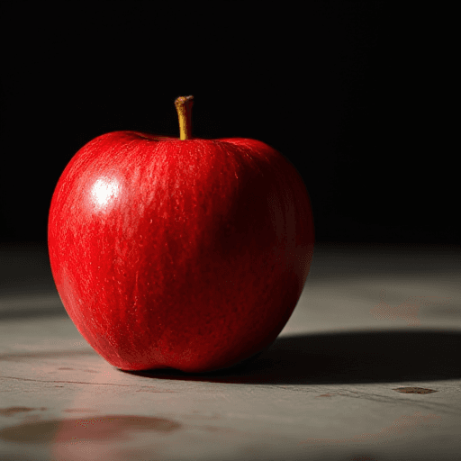 Apple photo with its original background